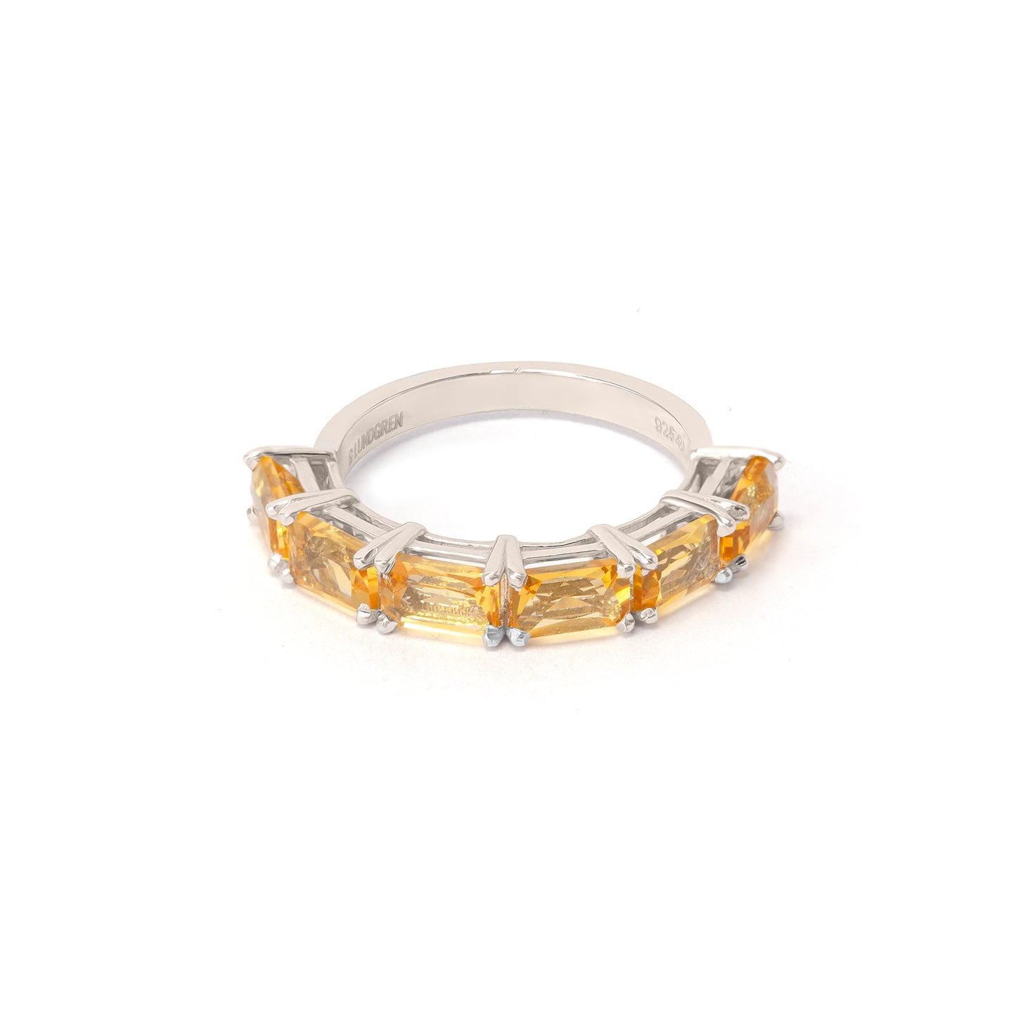 ÉLAN CITRINE SILVER RING