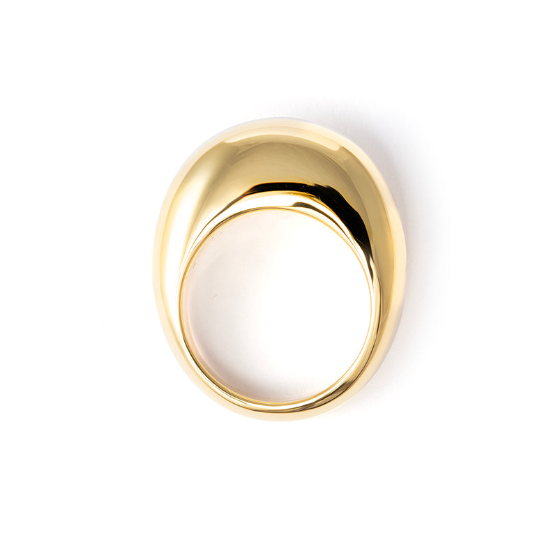 DISC RING LARGE GOLD