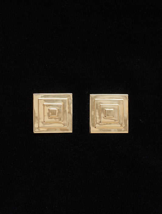 ART DECO EARRINGS GOLD