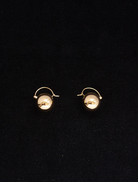BALL EARRINGS GOLD