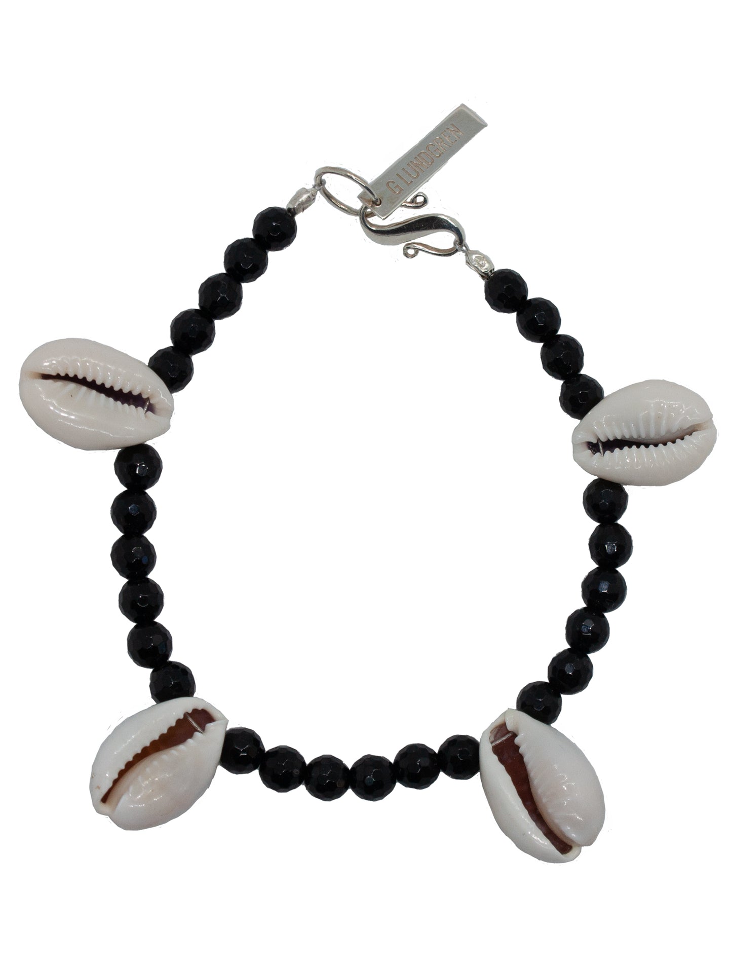 ONYX AND SHELL ANKLET