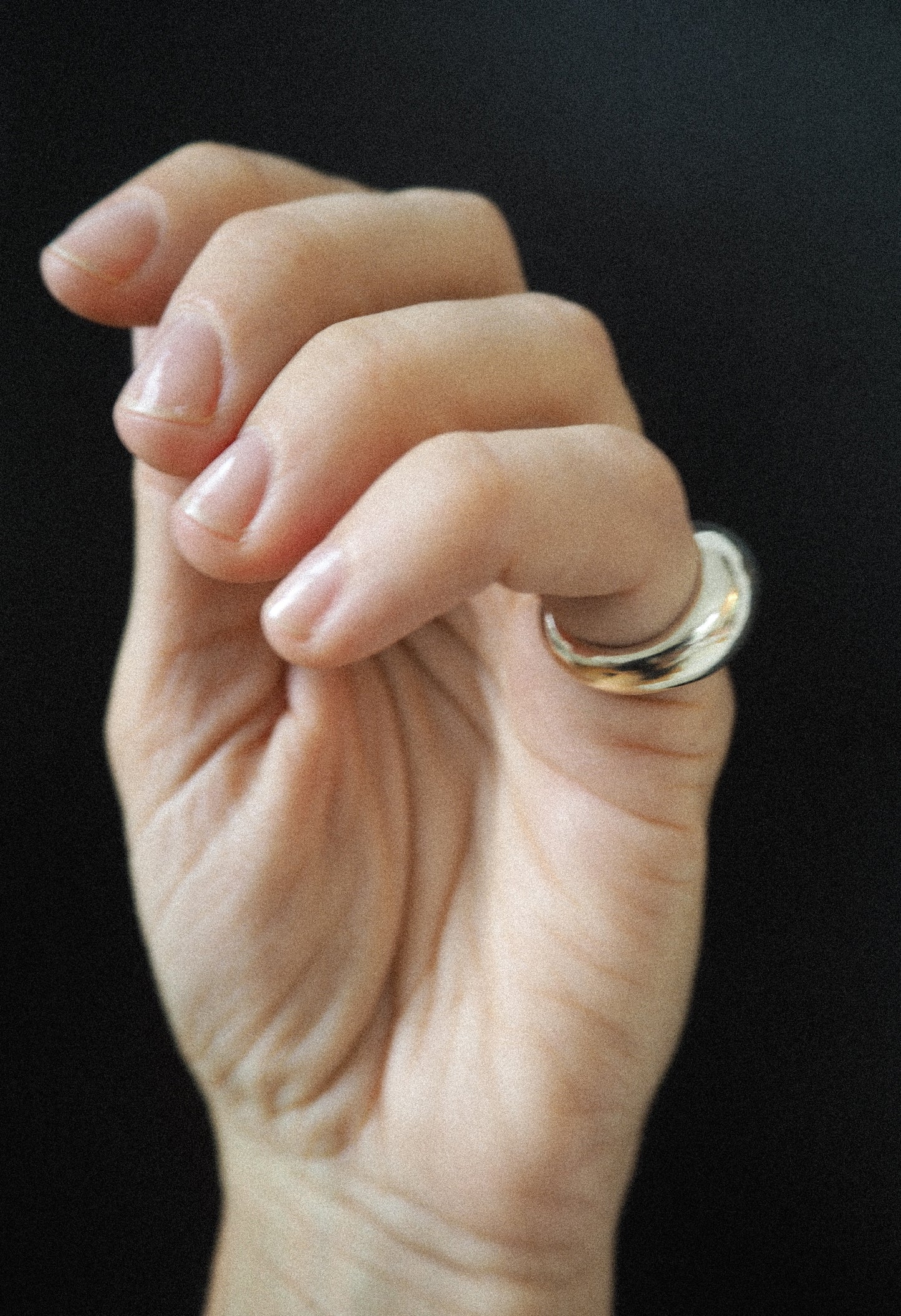 CHUNKY PINKY RING SILVER