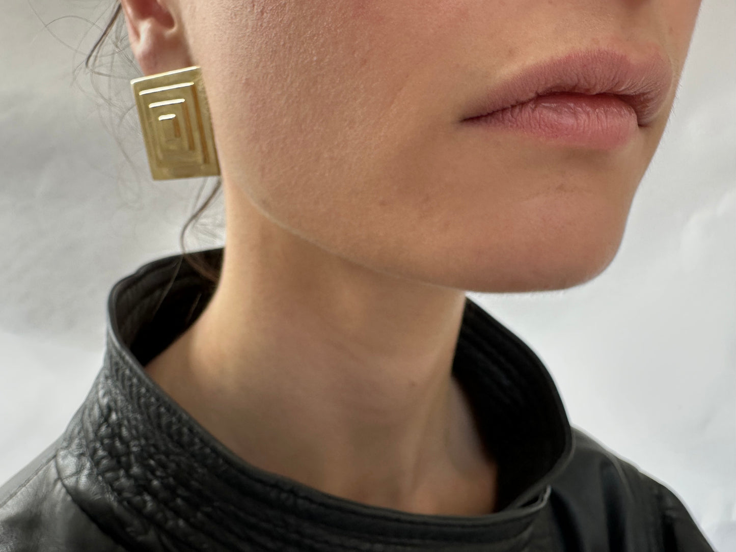 ART DECO EARRINGS GOLD