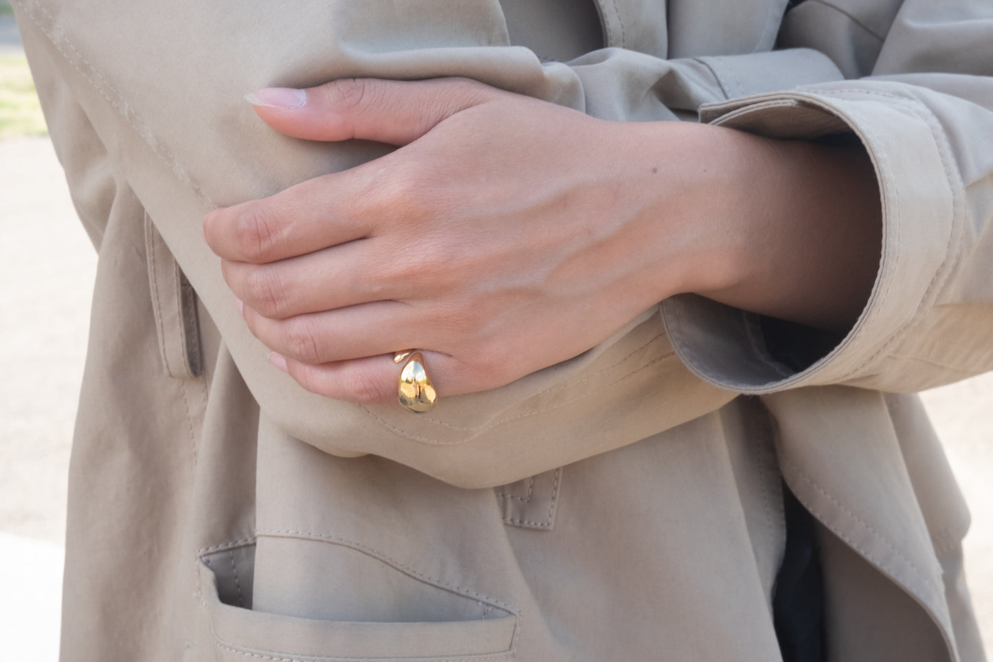 CHUNKY PINKY RING GOLD