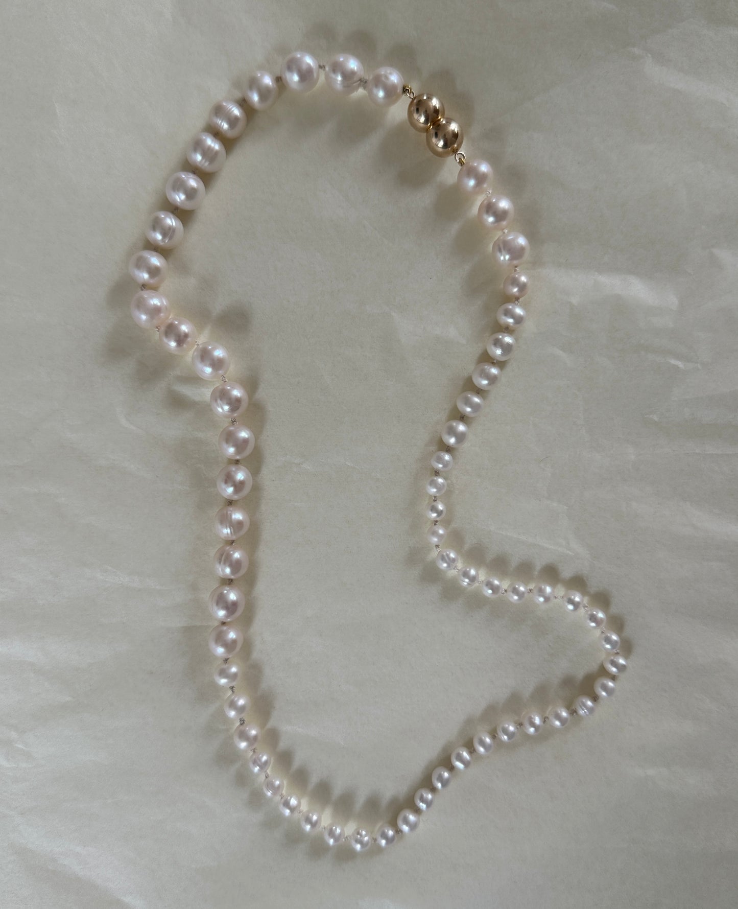 I see beauty pearl necklace