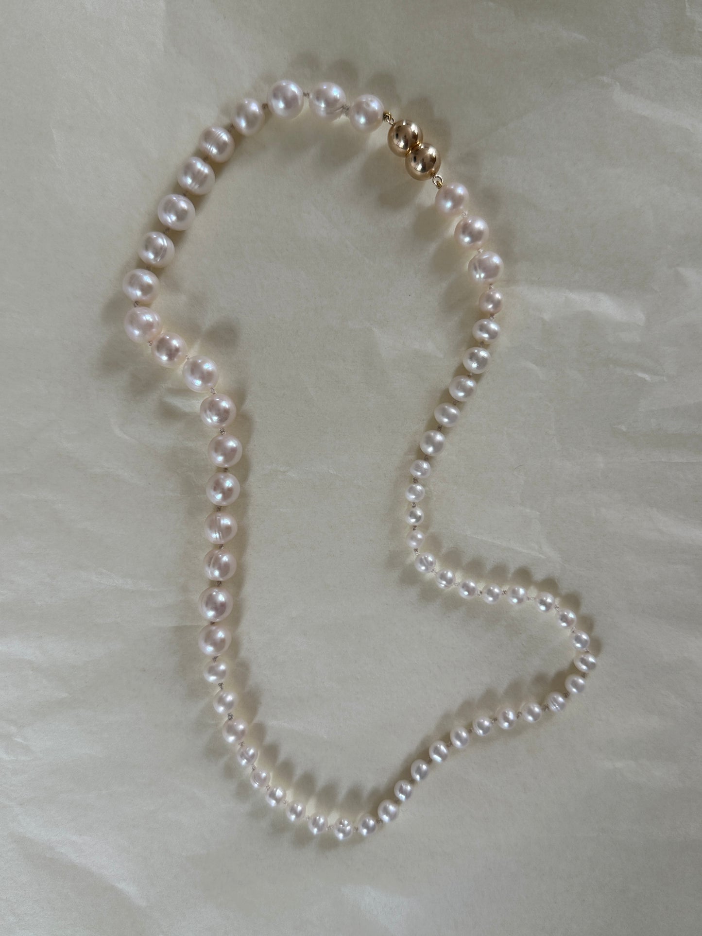 I see beauty pearl necklace