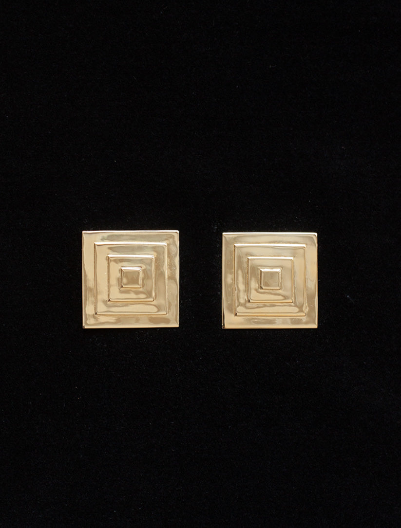 ART DECO EARRINGS GOLD