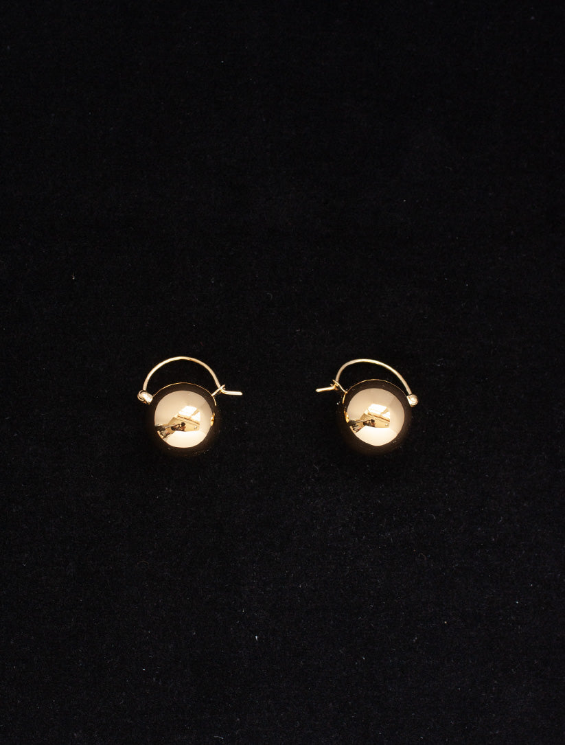 BALL EARRINGS GOLD