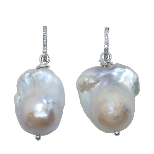 DIAMOND PEARL EARRING