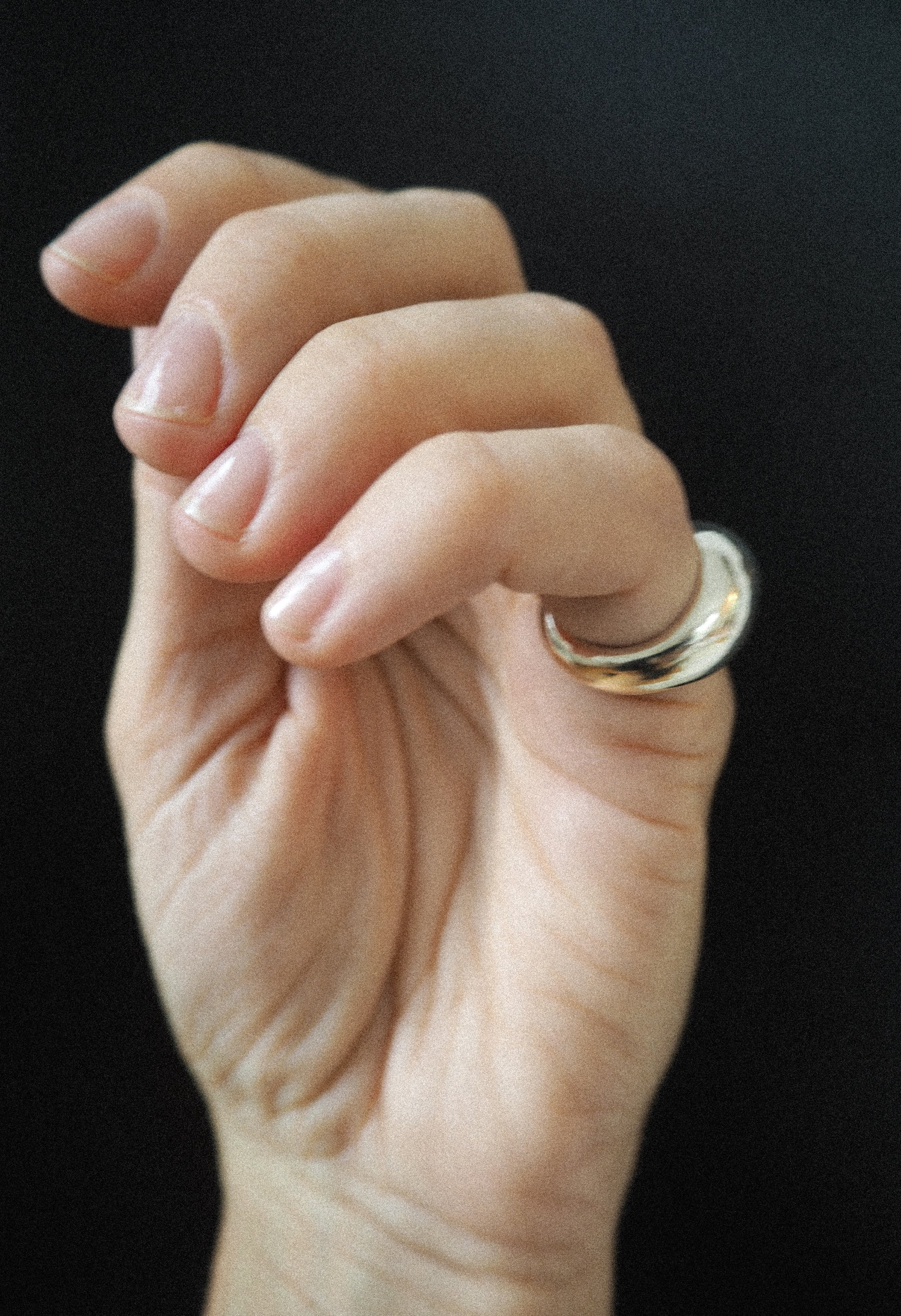 CHUNKY PINKY RING SILVER – Glundgren - Main Image